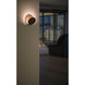 Gravy LED 4 inch Chrome with Brushed Brass Wall Sconce Wall Light in Chrome With Brass, Plug-in